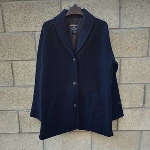 Woolrich Wool Coat Black Womens Size XL